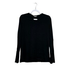 Calvin Klein V-neck Long Sleeve Male Large Shirt